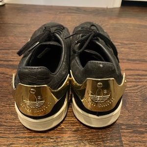 adidas Superstars with gold heel - Womens Size 8